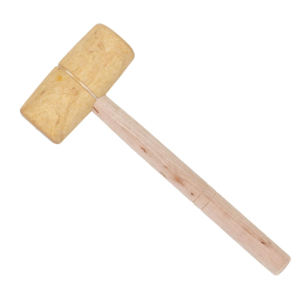 Wooden Mallet For Woodworking Leathercraft Comfortable Grip Small Multipurpose Carpenter Hammer For Diy And Pro Use 9105992610440