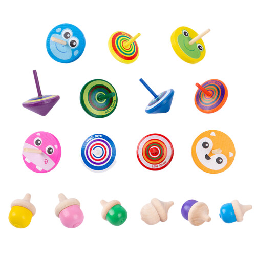 Conjunto De Giratórios Engraçados Pião Spinning Top
