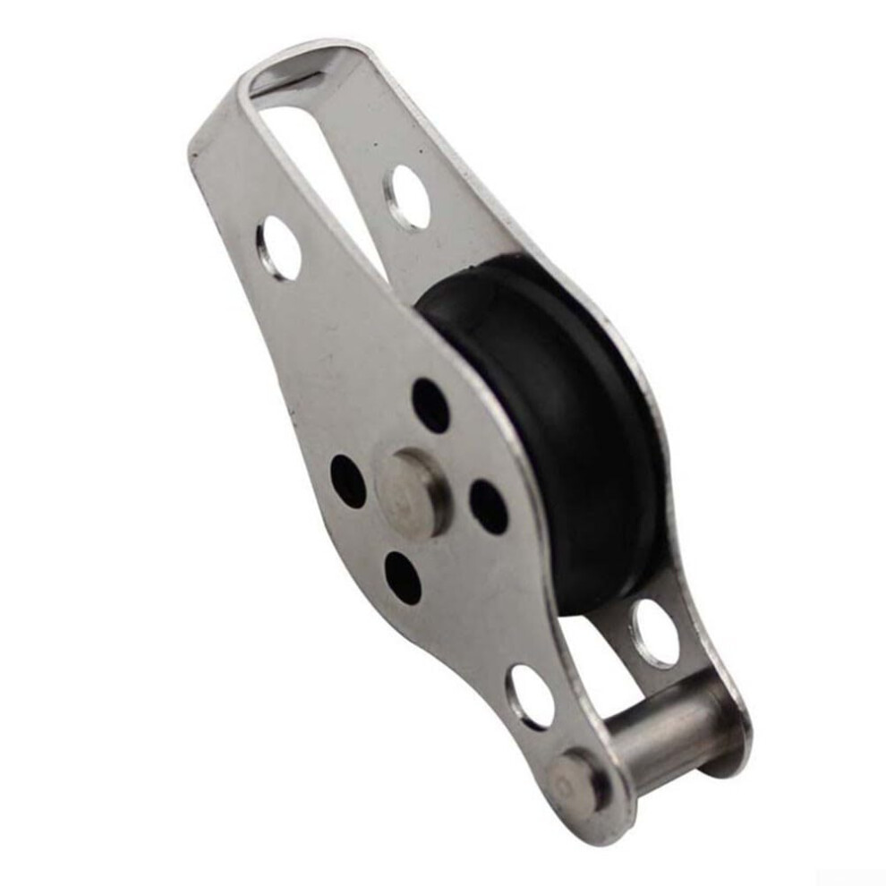 316 Stainless Steel Pulley, Single Lifting Block 6X2.6 Cm, Heavyduty Marine Lifting Block, 10 Pcs 9339159547953