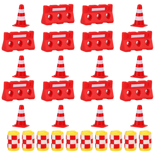 30 Pcs Mini Cone Tráfego, E , Conjunto Estrada 2