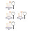 4 Conjuntos Kit Ferramentas Mini Brinquedo Educativo 4
