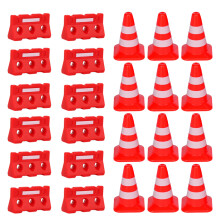 48 Unidades Mini Cones De Estrada, E Barreiras, Brinquedo Educativo