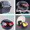 Motorcycle  Box with Backrest and Night Warning Light, Large Capacity Universal Black L 3