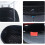 Motorcycle  Box with Backrest and Night Warning Light, Large Capacity Universal Black L 4