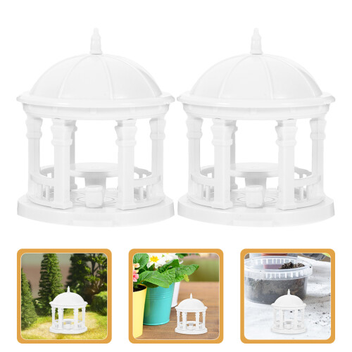 2Pcs Simulação Pavilhão 1:100 2