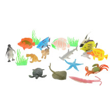 Conjunto De Animais Marinhos Educativos Crianças