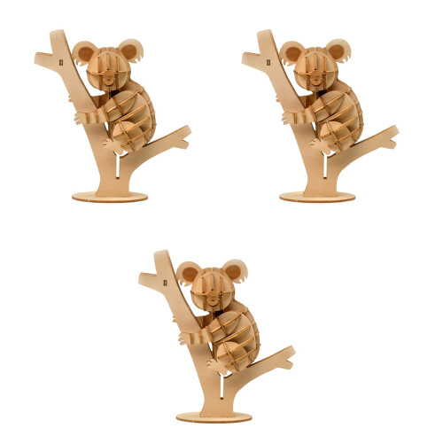 3 Piezas De Madera 3D Koala Para Niños 2