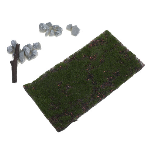 5 Unidades Miniatura De Artificial Con Piedra 2
