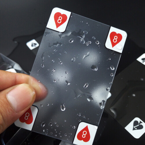 De Baralho Transparentes Pvc Plástico Impermeável Para 1