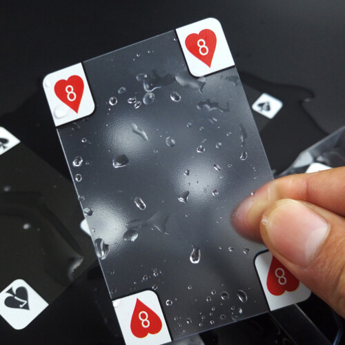De Baralho Transparentes Pvc Plástico Impermeável Para 2
