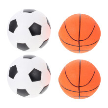 4 Unidades Hinchable Baloncesto Mini Fútbol Pelotas Para Niños