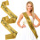 2 Pièces Lettres De Accessoire Bandoulière Costume 8