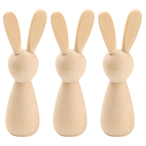 6 Unidades De De Madera Sin Acabar, Muñecas De