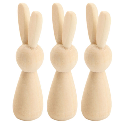 6 Unidades De De Madera Sin Acabar, Muñecas De 1