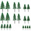 20 Unidades Miniatura Árvore Micro Para De 3
