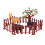 50 Unidades Mini De Casa Abs Brinquedo Decoração 8