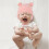 conjunto de chapéu e luvas de inverno com pompom para bebê 8