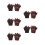 5 Paires De Velues Pour Halloween Cosplay 8