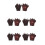 5 Paires De Velues Pour Halloween Cosplay 5