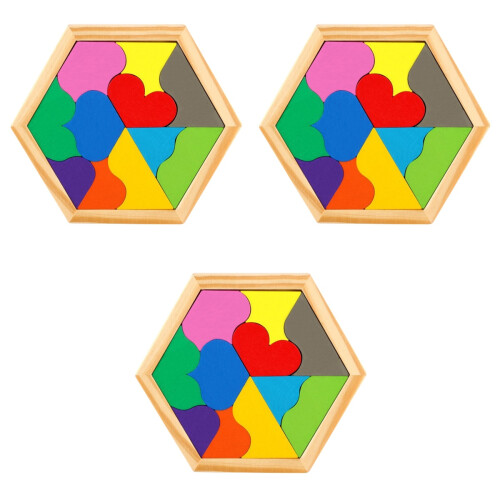 3Jgo Puzzles Educativos Multicolor Para Niños Con Diversas 2