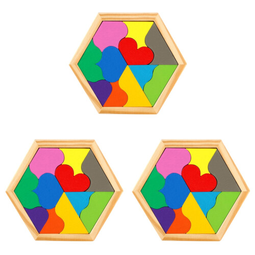 3Jgo Puzzles Educativos Multicolor Para Niños Con Diversas 1