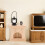 2 Ensembles De Miniature En Bois Lampe Et 7