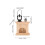 2 Ensembles De Miniature En Bois Lampe Et 2