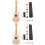 2 Juegos De Kit Ukulele Madera Sin Pintar Para Decorar 7