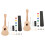 2 Juegos De Kit Ukulele Madera Sin Pintar Para Decorar 6