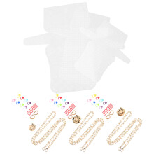 3Sets Durable Plastic Canvas Sheets for Handmade Tote Bag Sewing Kit