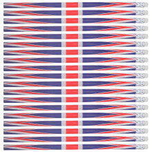 300 Pcs Multi-Use Wooden Writing Pencils With England Flag