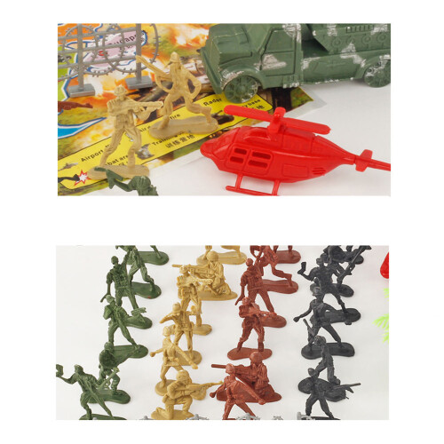 61 Pièces Table Militaire Sable Jeu Enfant 1