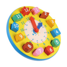 1 Pc Shape Number Clock Toy Toy Preschool Kids Clock Toy