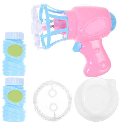 1 Brinquedo De Bolhas Automático Com Ventilador E Rosa