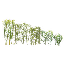 50 Unidades Árboles Miniatura De Bambú Plástico Para Decoración