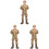 3 Pièces Figurine Soldat Pour Bac À Sable Décoration 4