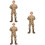 3 Pièces Figurine Soldat Pour Bac À Sable Décoration 9