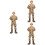 3 Pièces Figurine Soldat Pour Bac À Sable Décoration 8