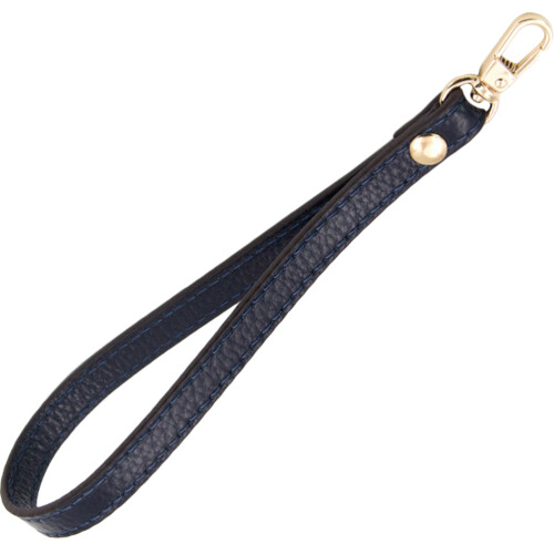 2Pz Fascia E Tracolla Pelle Prima Navy Per Borsa E