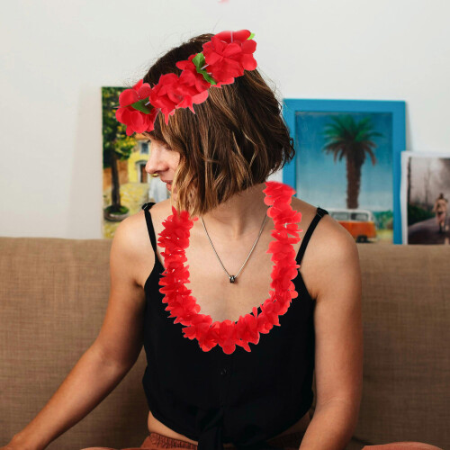 6 Piezas En 1 Set Hawaiian Artificiales 2