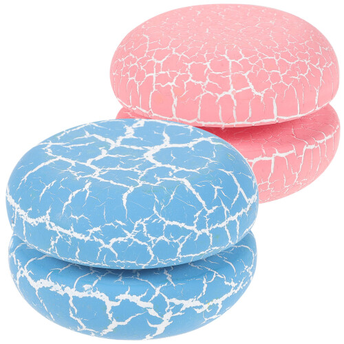 2Pcs Crack Pattern Wooden Yo Yo Toy For Early Education 1