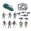 1 Set 9 E Veicoli Militari Giocattoli Bambini 1