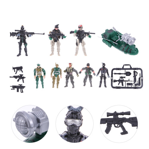 1 Set 9 E Veicoli Militari Giocattoli Bambini 1
