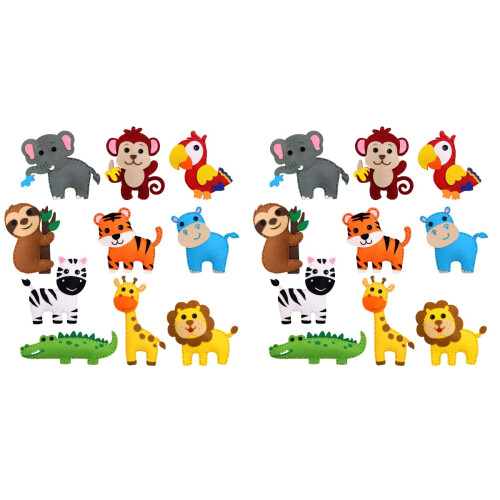 2Set Giochi Creativi Kit Cucito Animali Per Bambini 1