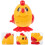 3Pc Novel Wind-Up Yellow Chick Clockwork Toy For Kids Playing 10