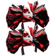 2Pcs Bright Metallic Pom Poms Cheerleading Props Lightweight for Girls