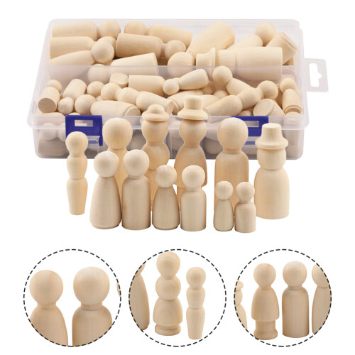 55 Unidades De Bonecas De Para Pintura Diy 2