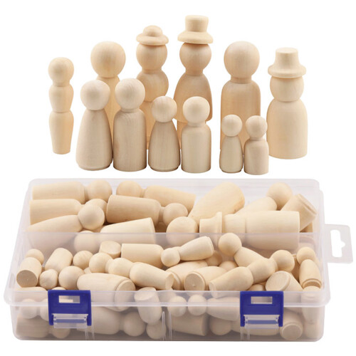 55 Unidades De Bonecas De Para Pintura Diy 1