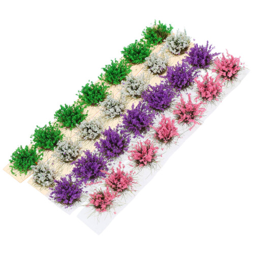 112 Peças Grama Artificial Miniatura Para De DIY 1