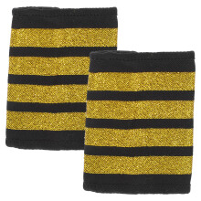 One Pair Professional Pilot Epaulets Shoulder Boards For Cosplay